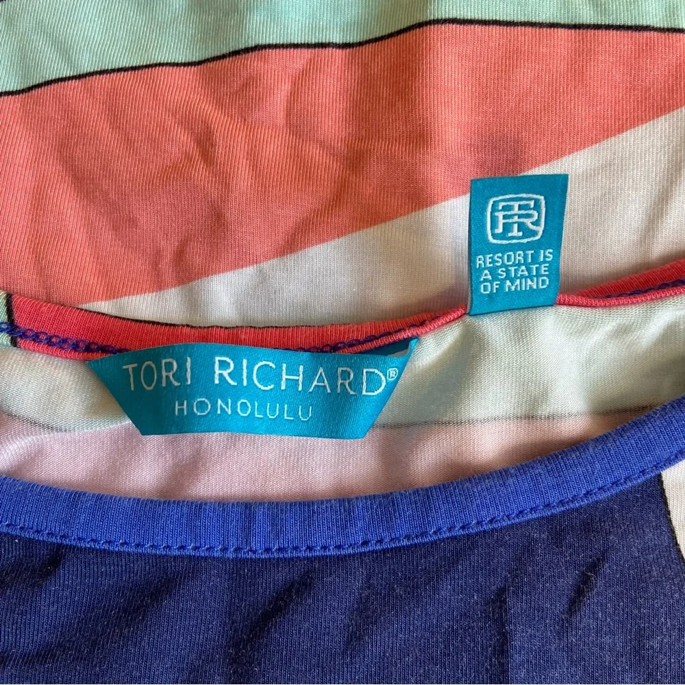 Tori Richard Honolulu Hawaii Geometric Multicolor Dress size M - Picture 7 of 8